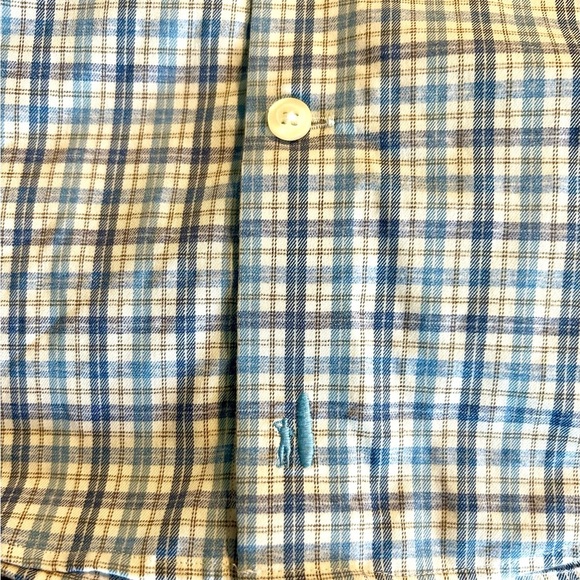 (Bundle 2 for $20) Johnnie-O Boy’s Prep Performance Plaid Shirt Size 12 - Picture 4 of 6